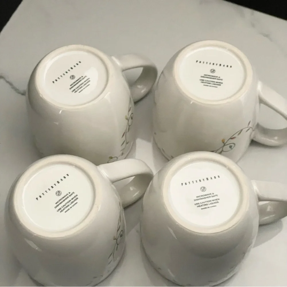 SET of 4 Forest Gnome Mugs by Pottery Barn